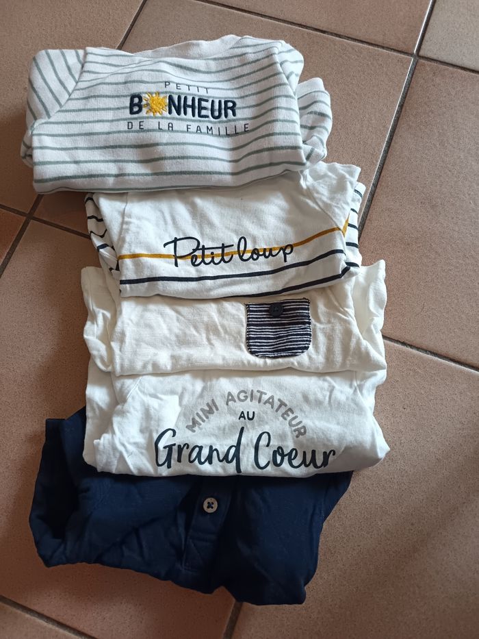 Lots Tshirt manche longue+pull