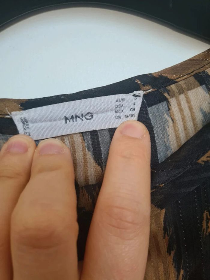 Chemisier imprimé léopard - Taille S Mango - photo numéro 5