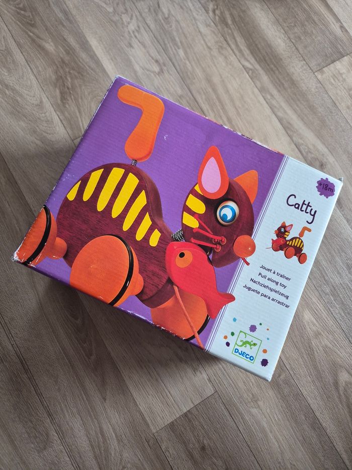 Jouet chat à tirer Djeco - photo numéro 1
