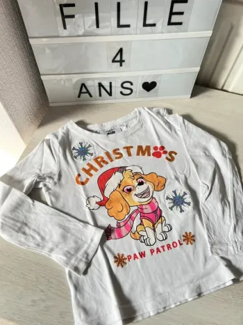 T shirt longues manches Pat Patrouille Stella 4 ans