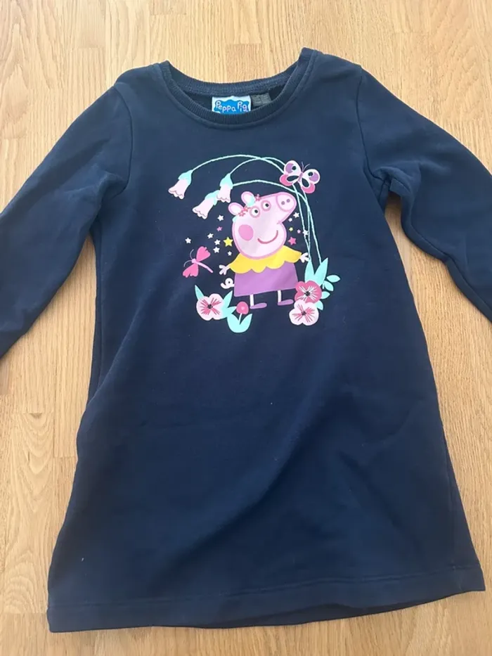 Robe sweat peppa pig 4 ans