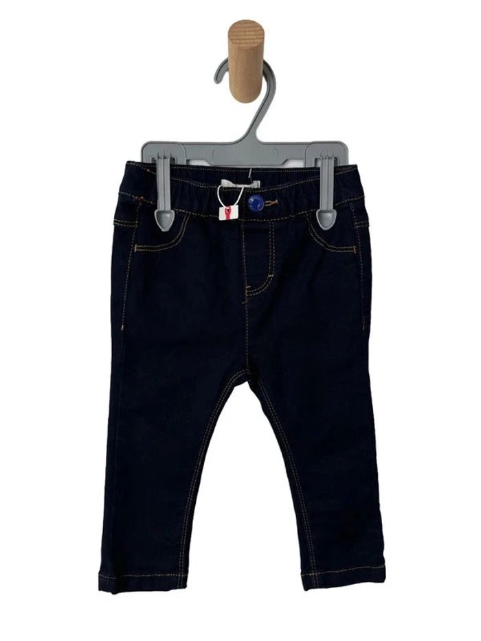 (NEUF) Pantalon jegging / tregging bleu denim - Esprit 9 mois (74cm)