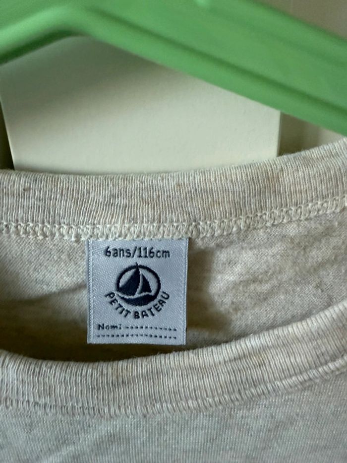 T-shirt manches longues petit bateau 6 ans - photo numéro 4