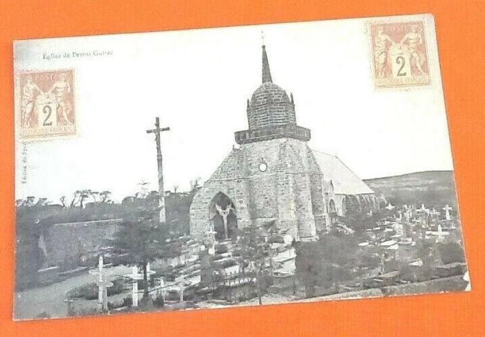 Carte postale ancienne  Perros-Guirec (Côtes d' Armor)  Eglise - photo numéro 2