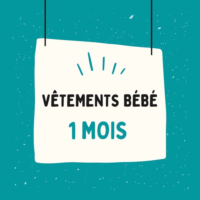VÊTEMENTS BÉBÉ GARÇON 1 MOIS