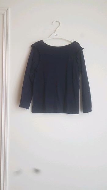 Tee Shirt Manches Longues Bleu Marine Primarks 5-6ans