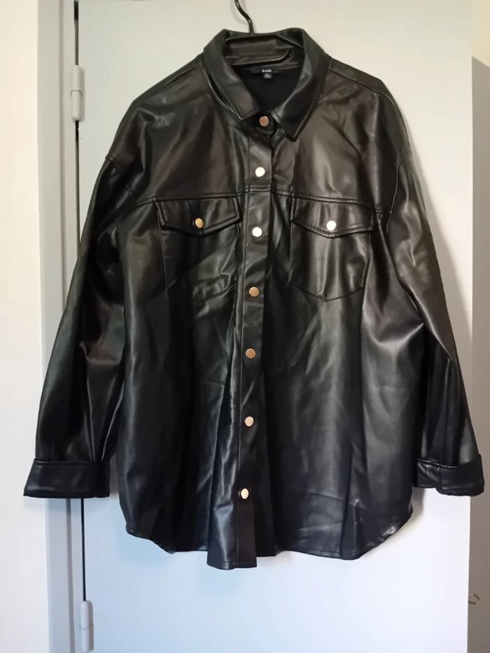 Veste simili cuir kiabi
