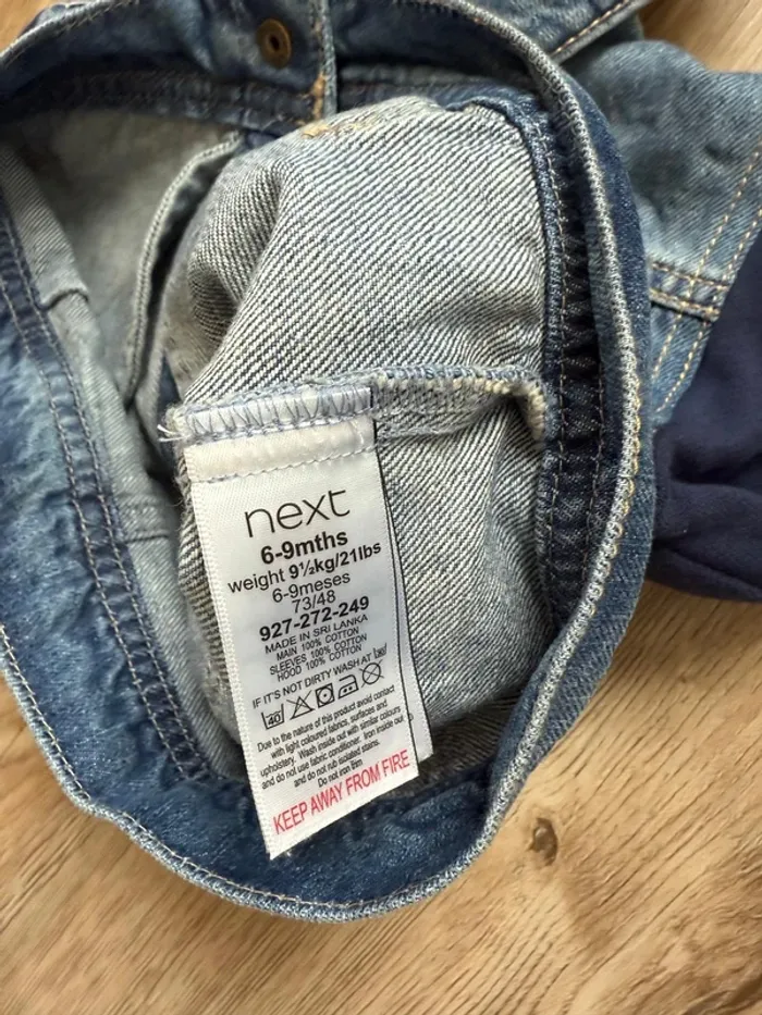 Veste en jeans Next bébé garçon  6-9 mois comme neuve - photo numéro 6
