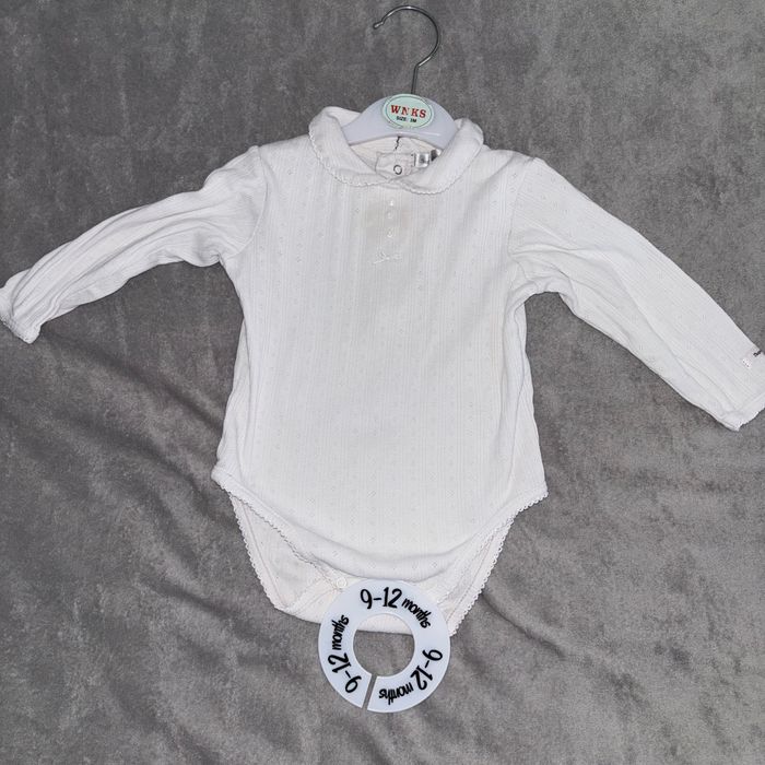 Lot bodies manches longues bebe fille 9 mois - photo numéro 3