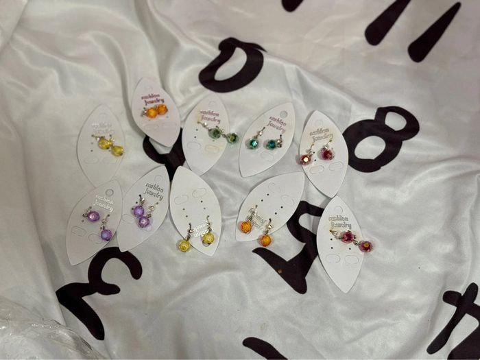 Lot de 10 paires de boucles d’oreilles femme