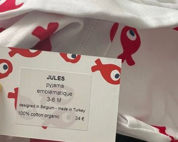 Pyjama bébé « Jules » 3-6 mois