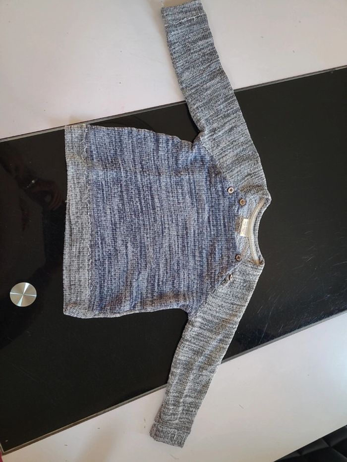 Pull bleu - photo numéro 2