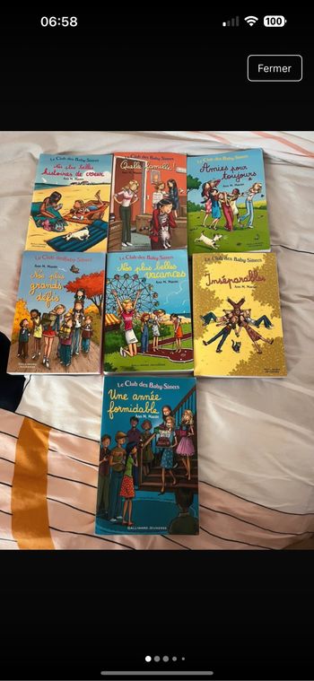 Lot 7 livres le club des baby sitters