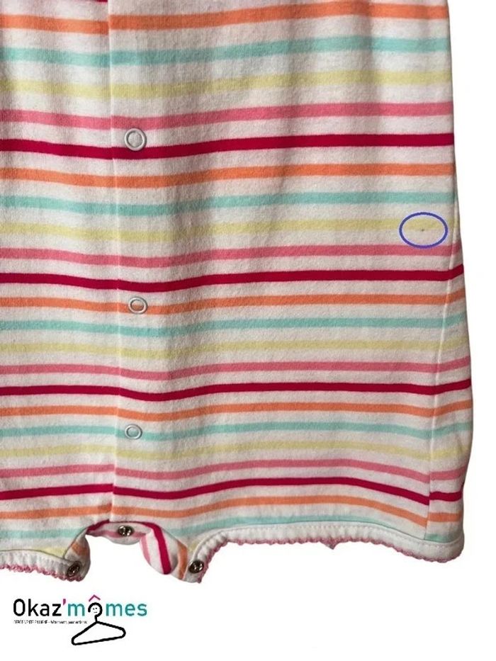 Combishort rayée multicolore - Kimbaloo 3 mois - photo numéro 3