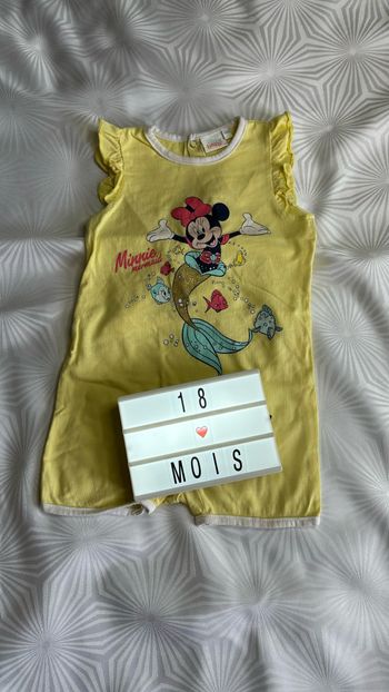 Combi short 18 mois minnie