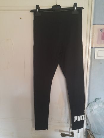 Legging noir imprimé, marque Puma, taille 38