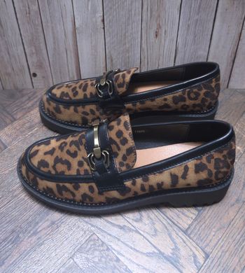 Mocassins Femme Léopard Chic - Détails Doré - Neufs Taille 37