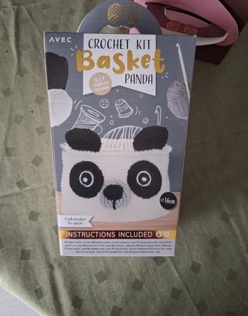 Panier panda crochet 