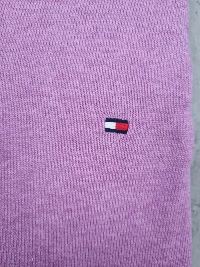 Pull col V Tommy Hilfiger mauve, XL Hommes - photo numéro 5