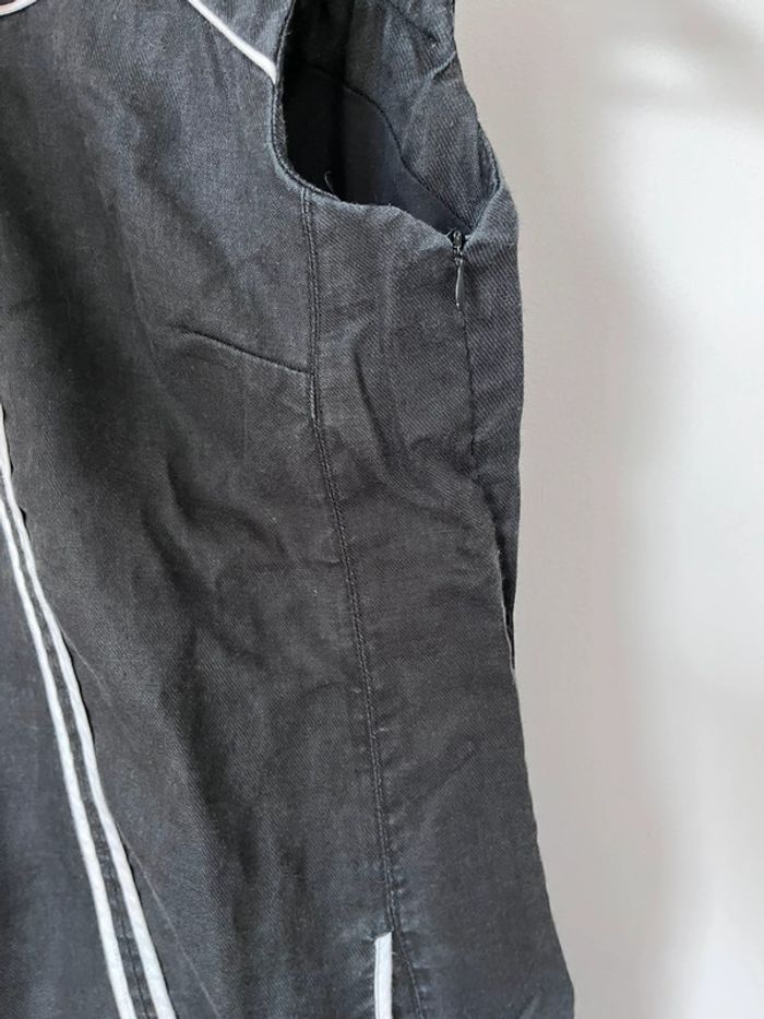 Robe noire en lin - photo numéro 4