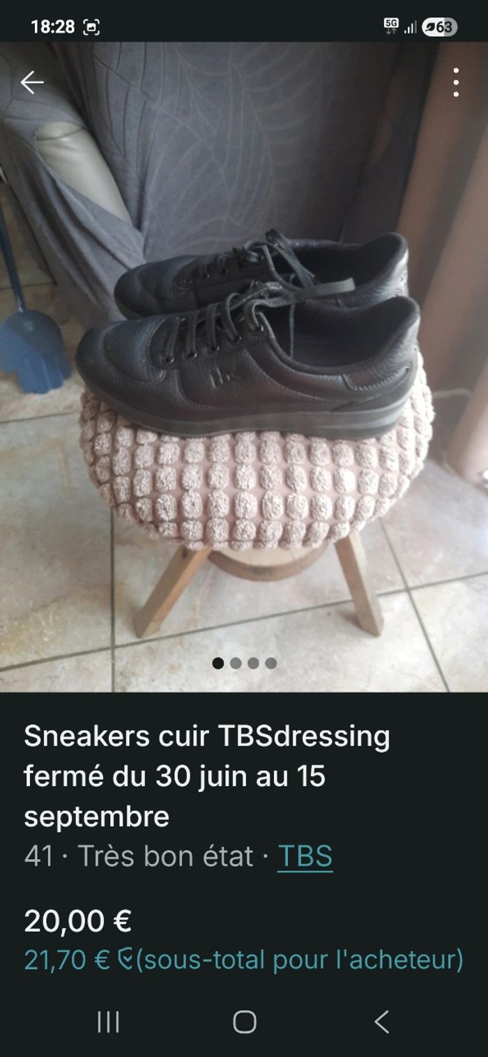 Sneakers TBS CUIR - photo numéro 4