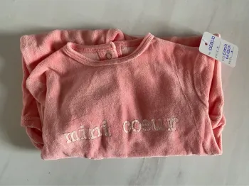 Pyjama épais rose pastel Kiabi 6 mois/63-69 cm [ref.110B070]