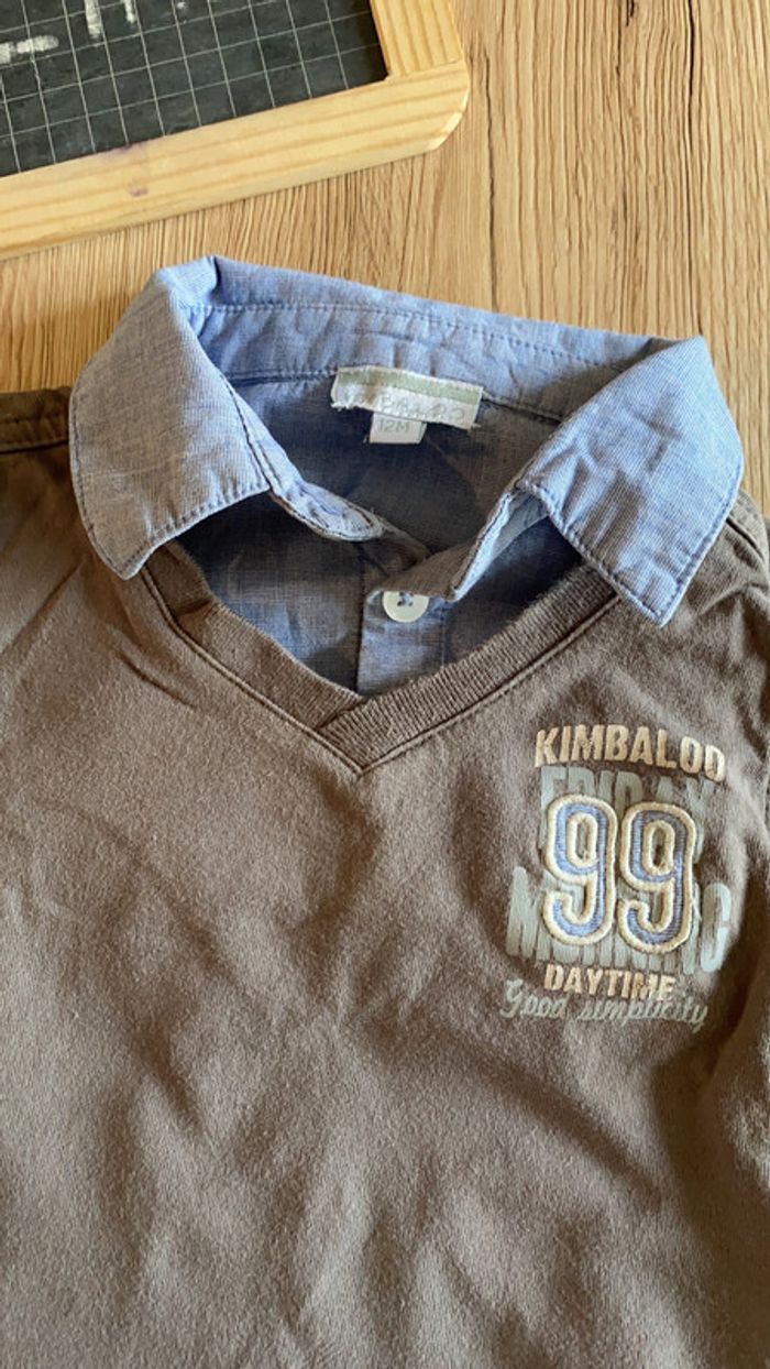 Tee-shirt col chemise - photo numéro 2