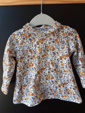 Tee-shirt manches longues fille 12 mois