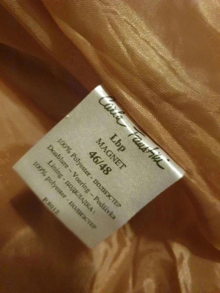 Manteau veste Carla Faustine 46/48 beige - photo numéro 3