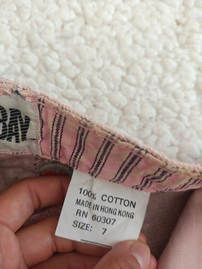 Piece rare Jean vintage Unionbay taille 7 – effet délavé rose/marron – made in Hong Kong - photo numéro 3
