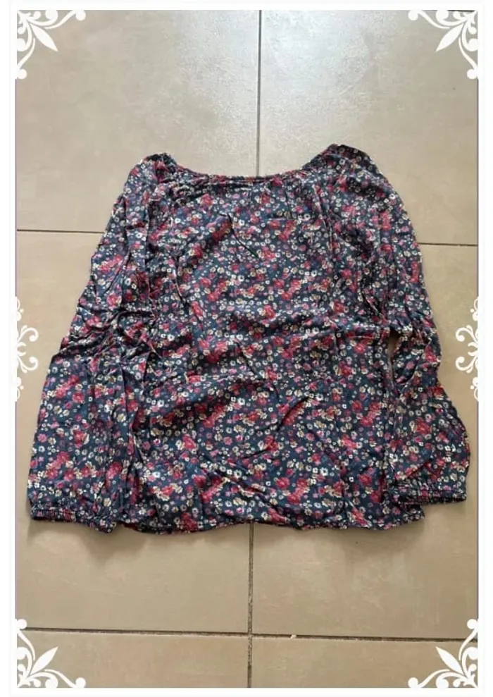 Chemisier à fleur mini mignon Paris taille 8 ans - photo numéro 5