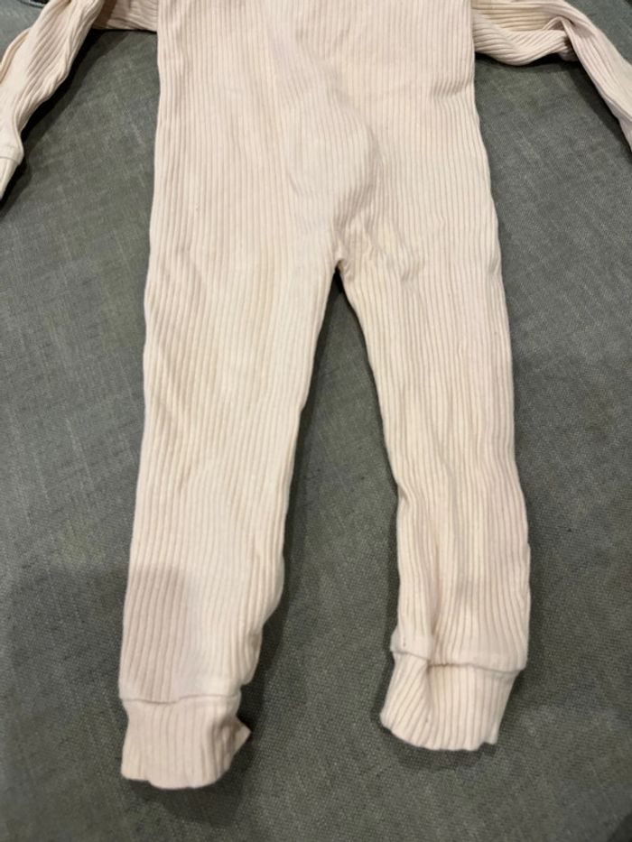 Lot de 2 pyjama beige et marron 86 cm 18 mois - photo numéro 7