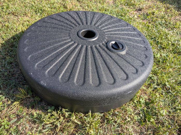 Pied de parasol rond - 57 x 14,7 x 57 cm