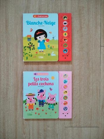 Lot 2 livres écoute un conte