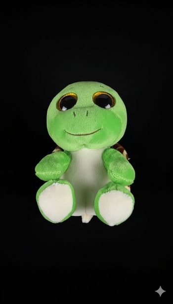 Adorable Peluche Ty Beanie Boo Zippy la Tortue - Grands Yeux Scintillants !