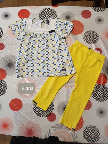 Tenue ensemble tunique pantacourt taille 6 ans