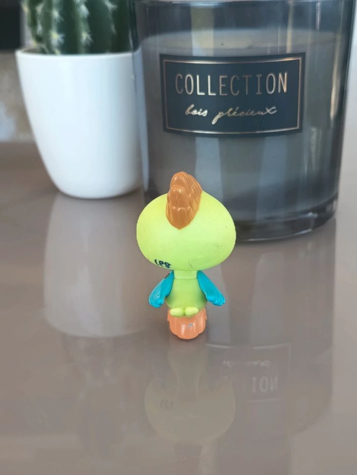 Littlest Pet Shop #2279 green teal Woodpecker bird - photo numéro 2