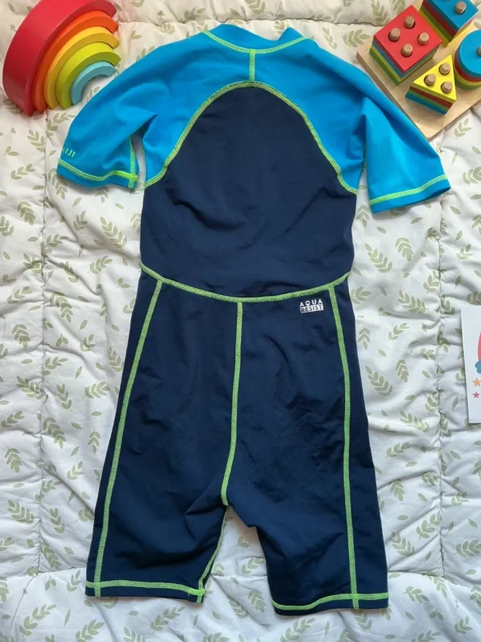 combinaison anti uv bleu et bleu marine 8 ans nabaiji - photo numéro 8