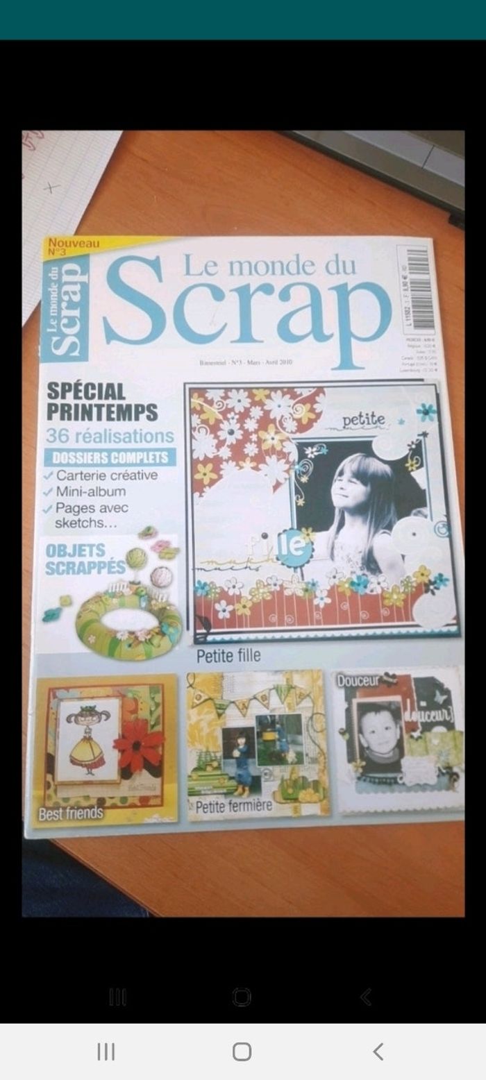 1 magasine de scrapbooking fleurs printemps