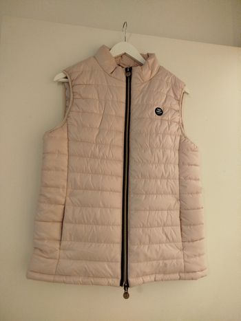 Doudoune sans manches rose