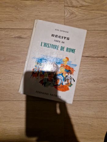 Livre récits tirés de l'histoire de Rome