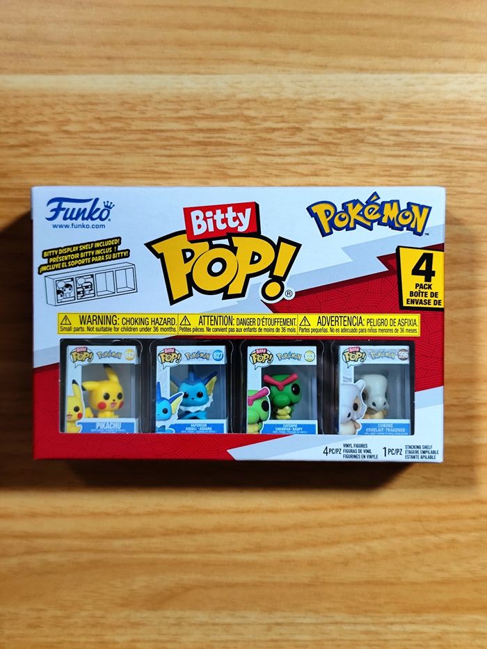 Lot 2 Boîtes x4 Bitty Pop! - Pokémon Classiques - Aquali, Salamèche, Pikachu, Voltali... - photo numéro 2