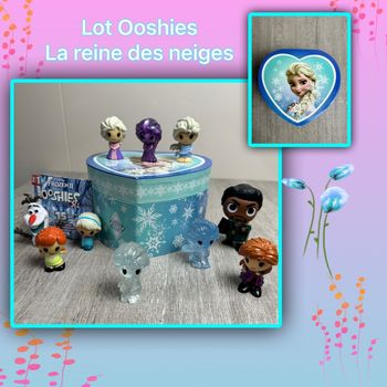 Lot Ooshies Frozen II et boîte de rangement reine des neiges