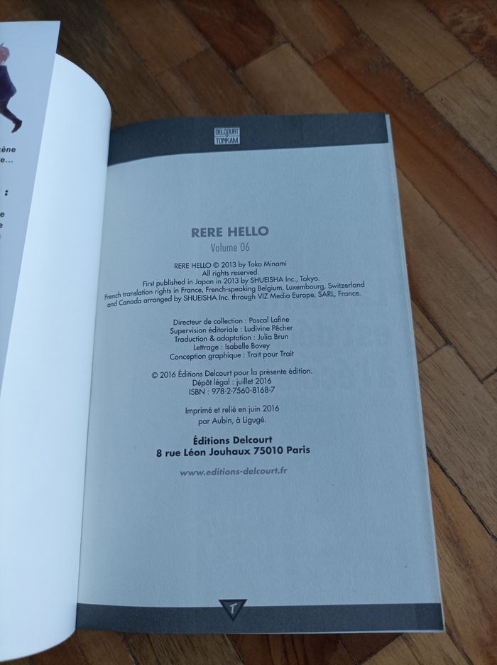 Manga Re re : Hello numéro 6 Delcourt - photo numéro 3