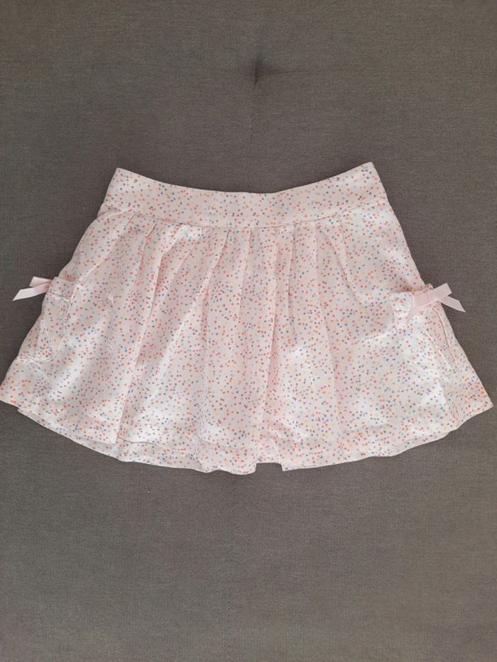 Jupe Cyrillus 4 ans rose clairs motifs géométriques multicolores - photo numéro 3