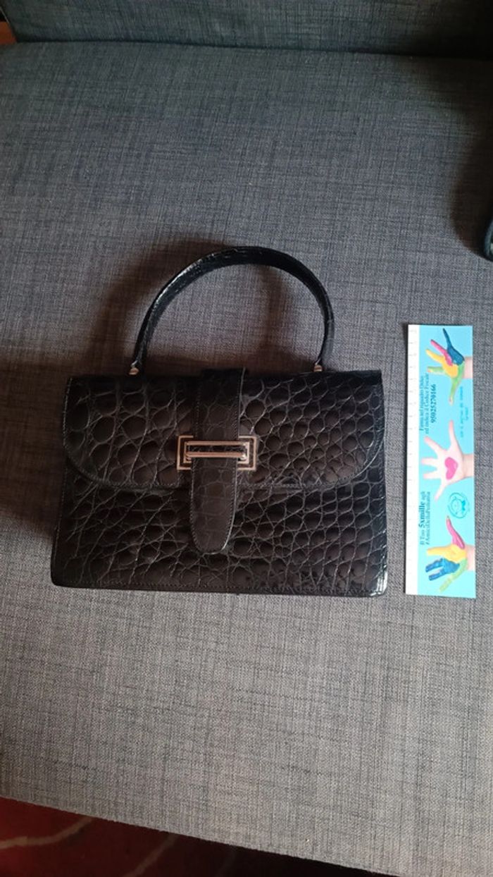Borsa vintage nera Pirovano - photo numéro 2