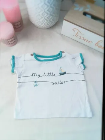 Tee-shirt manches courtes Boîte à Malices garçon 12 mois