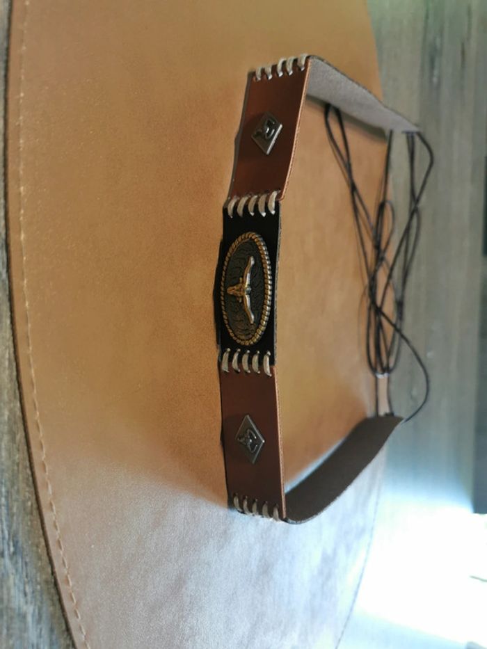 Bandeau de chapeau cowboy country taureau - photo numéro 2