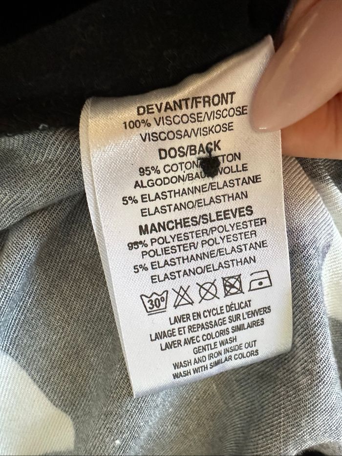 Robe bariolée bleue marine blanche et noire Miss Captain T40 L - photo numéro 7