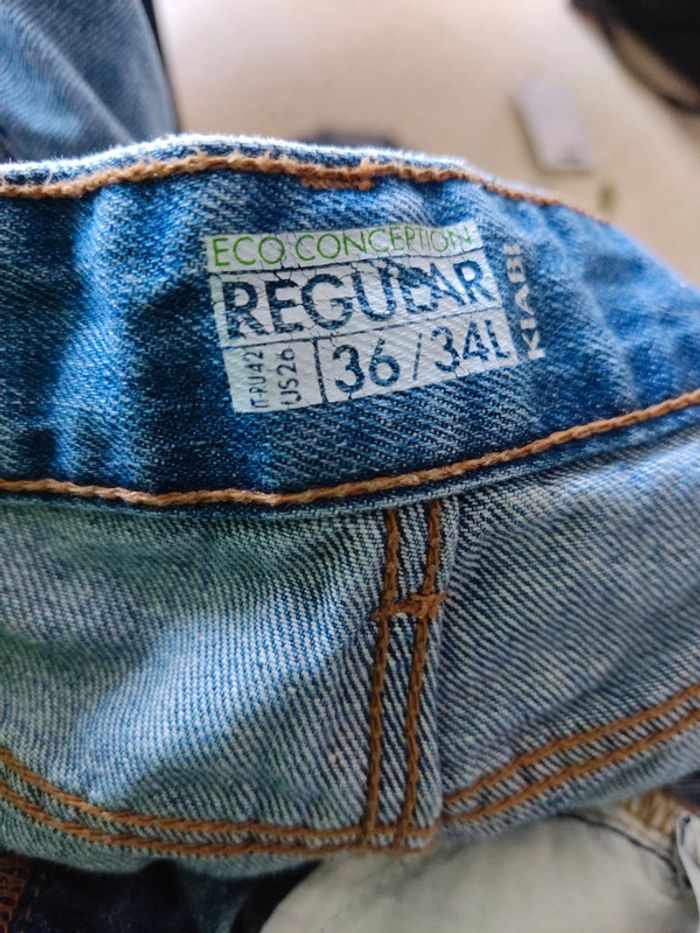 Jeans Kiabi bleu - photo numéro 3